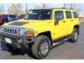 2007 Yellow Hummer H3   photo #1