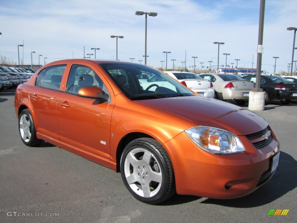 2007 Cobalt SS Sedan - Sunburst Orange Metallic / Gray photo #1