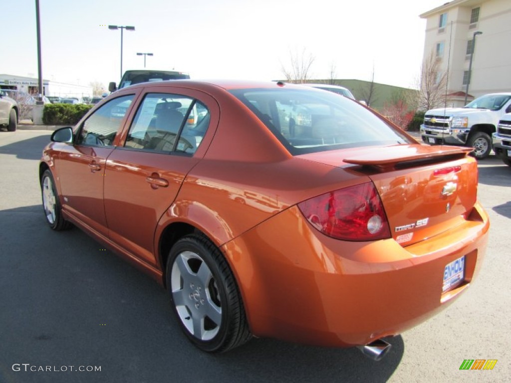 2007 Cobalt SS Sedan - Sunburst Orange Metallic / Gray photo #5