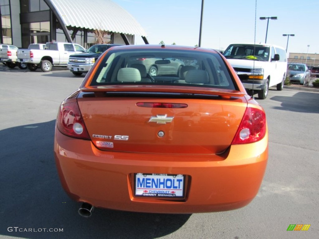 2007 Cobalt SS Sedan - Sunburst Orange Metallic / Gray photo #6
