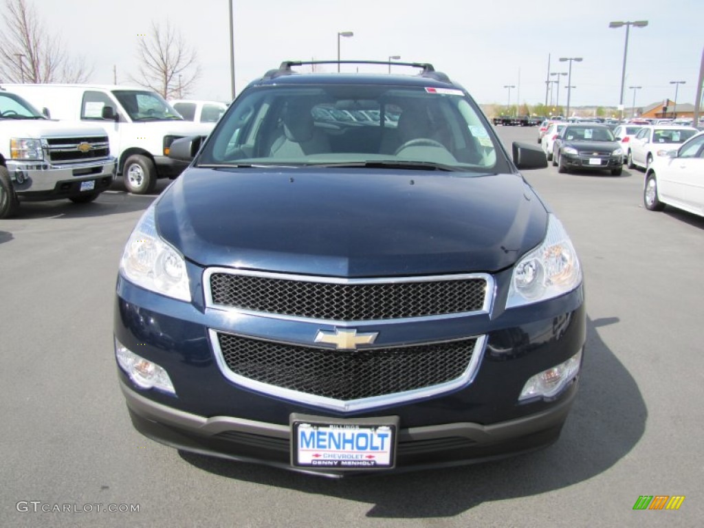 2010 Traverse LS AWD - Dark Blue Metallic / Dark Gray/Light Gray photo #2