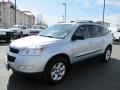 2010 Silver Ice Metallic Chevrolet Traverse LS AWD  photo #3