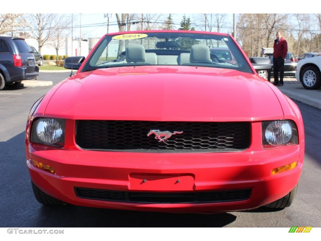 2007 Mustang V6 Premium Convertible - Torch Red / Light Graphite photo #18