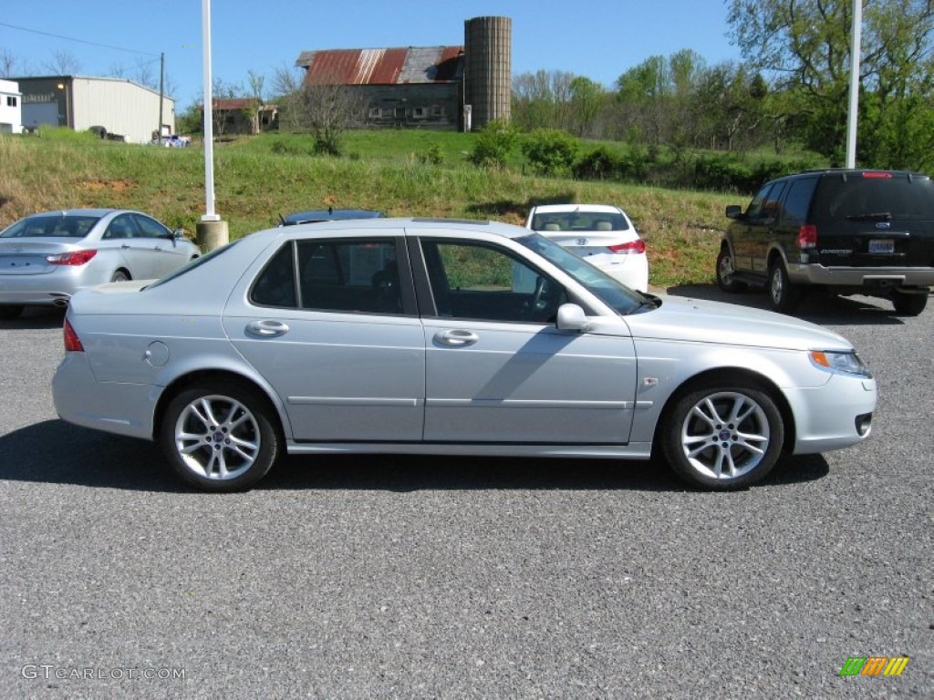 Snow Silver Metallic 2008 Saab 9-5 2.3T Sedan Exterior Photo #63736485
