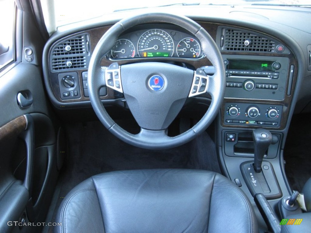 2008 Saab 9-5 2.3T Sedan Black Dashboard Photo #63736631