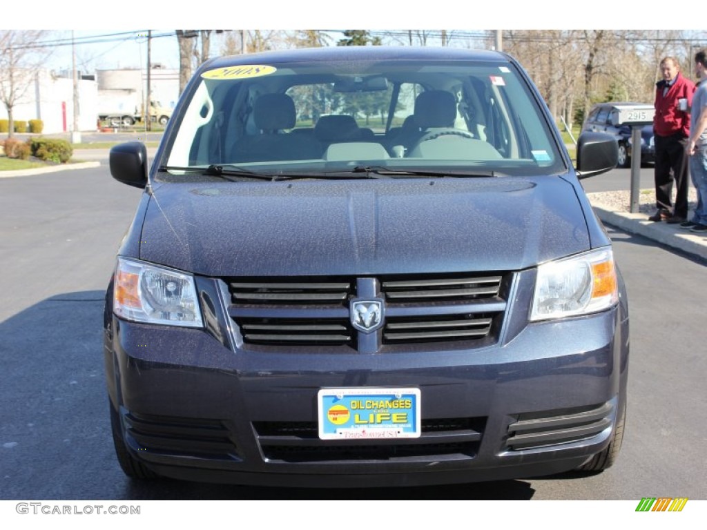 2008 Grand Caravan SE - Modern Blue Pearl / Medium Slate Gray/Light Shale photo #17