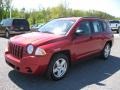 2008 Inferno Red Crystal Pearl Jeep Compass Sport 4x4  photo #3