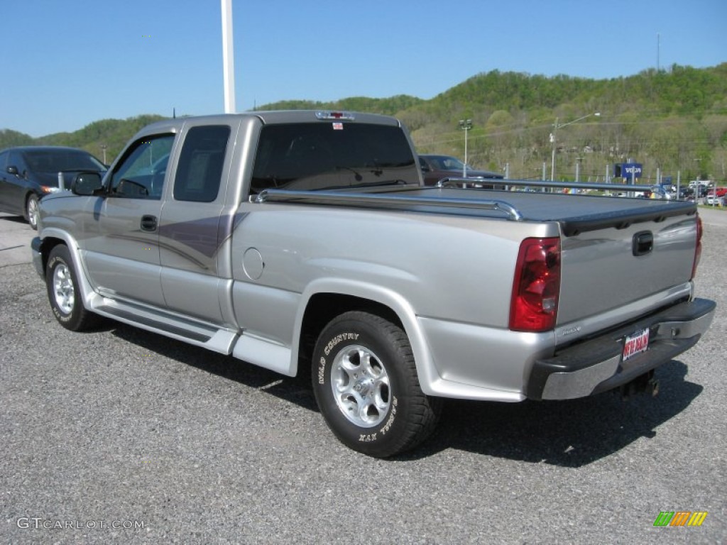 2003 Silverado 1500 LT Extended Cab 4x4 - Light Pewter Metallic / Dark Charcoal photo #9