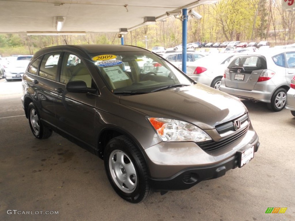 2009 CR-V LX 4WD - Urban Titanium Metallic / Ivory photo #1