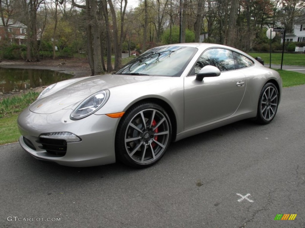 Platinum Silver Metallic 2012 Porsche New 911 Carrera S Coupe Exterior Photo #63741573