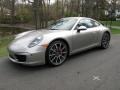 Platinum Silver Metallic 2012 Porsche New 911 Carrera S Coupe Exterior