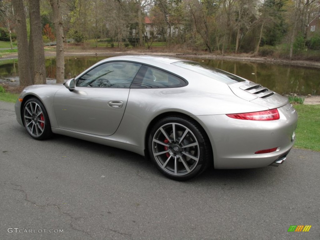 Platinum Silver Metallic 2012 Porsche New 911 Carrera S Coupe Exterior Photo #63741600