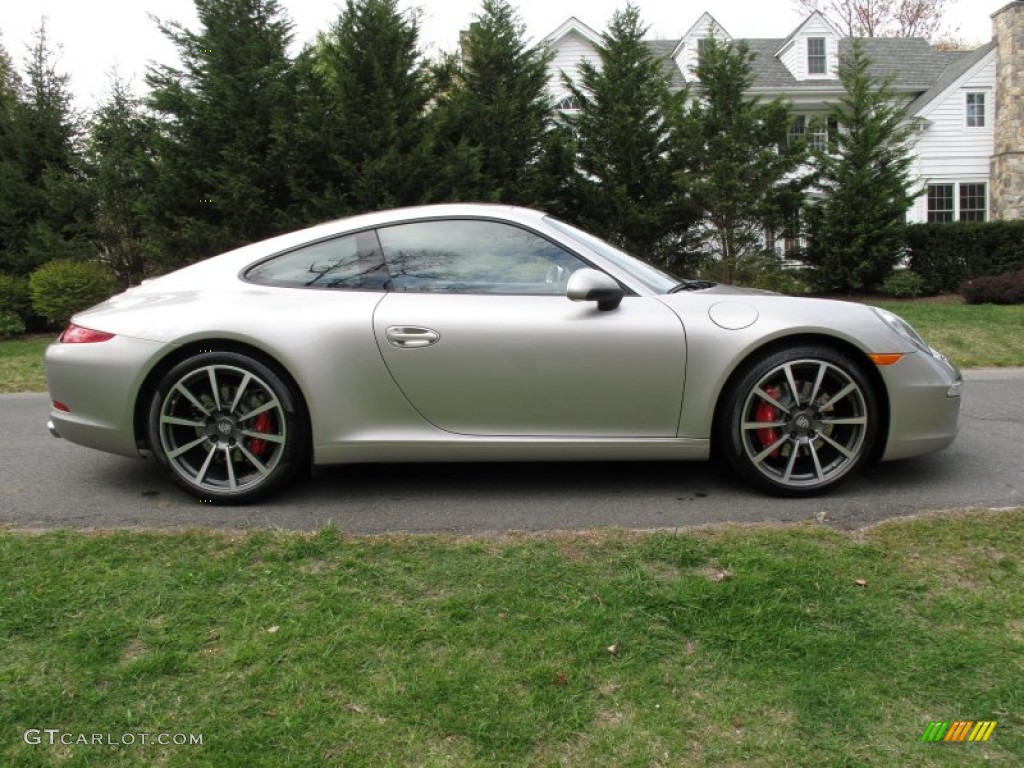 Platinum Silver Metallic 2012 Porsche New 911 Carrera S Coupe Exterior Photo #63741627