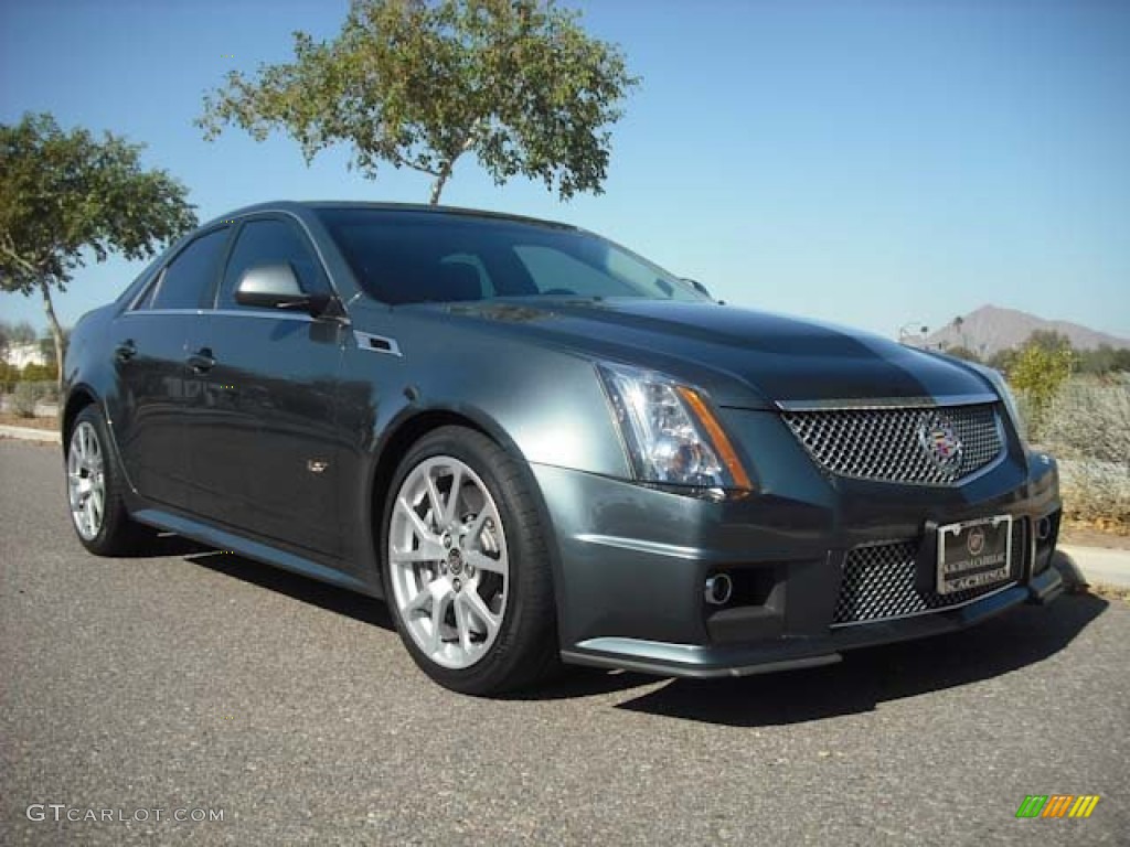 2011 CTS -V Sedan - Thunder Gray ChromaFlair / Ebony photo #2