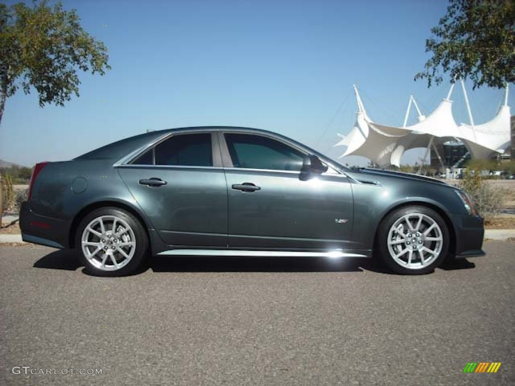 Thunder Gray ChromaFlair 2011 Cadillac CTS -V Sedan Exterior Photo #63744174