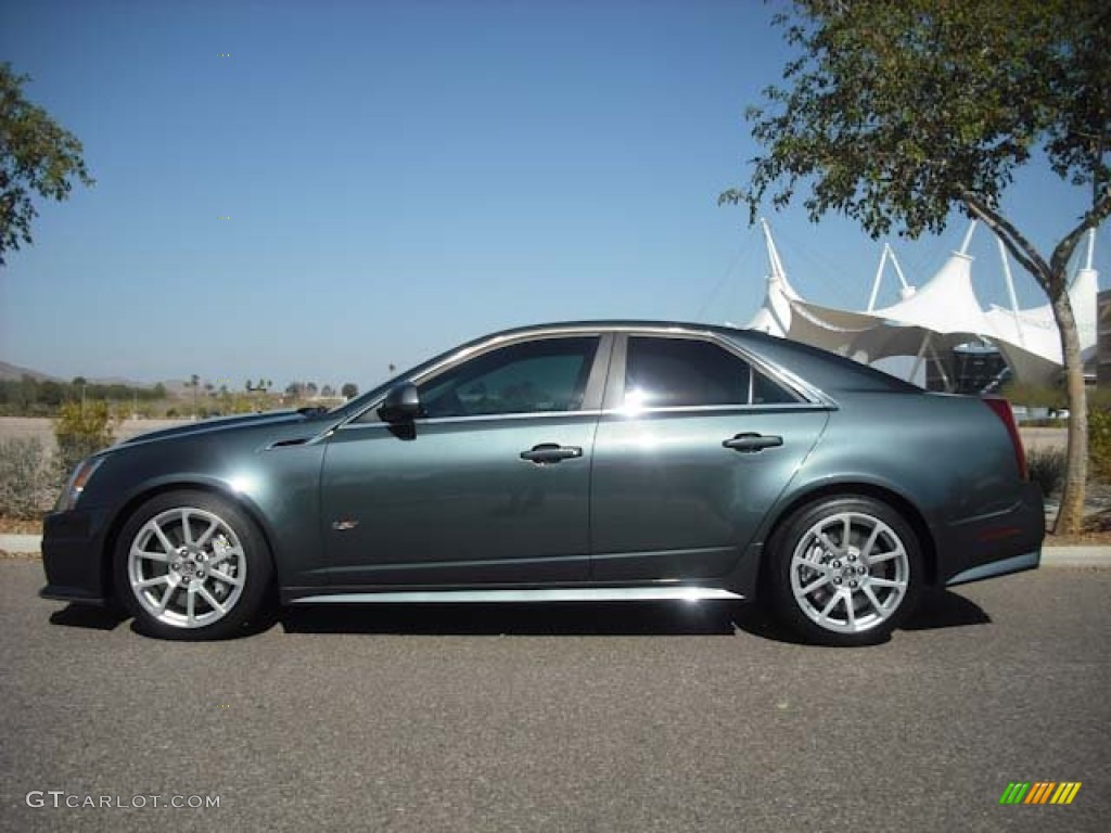 Thunder Gray ChromaFlair 2011 Cadillac CTS -V Sedan Exterior Photo #63744189