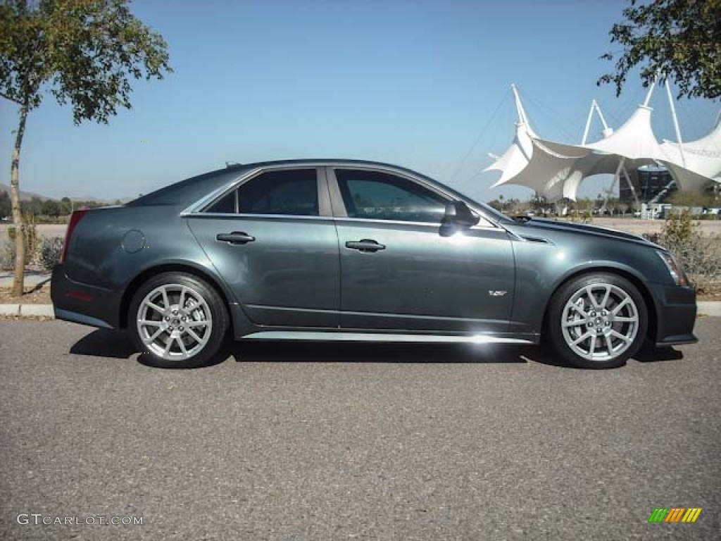 Thunder Gray ChromaFlair 2011 Cadillac CTS -V Sedan Exterior Photo #63744231