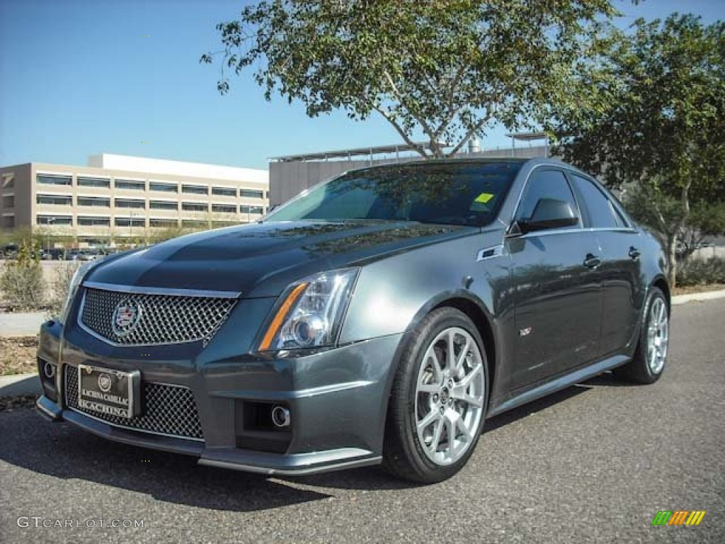 2011 CTS -V Sedan - Thunder Gray ChromaFlair / Ebony photo #13