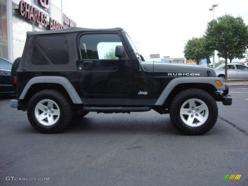 2005 Wrangler Rubicon 4x4 - Black / Dark Slate Gray photo #3