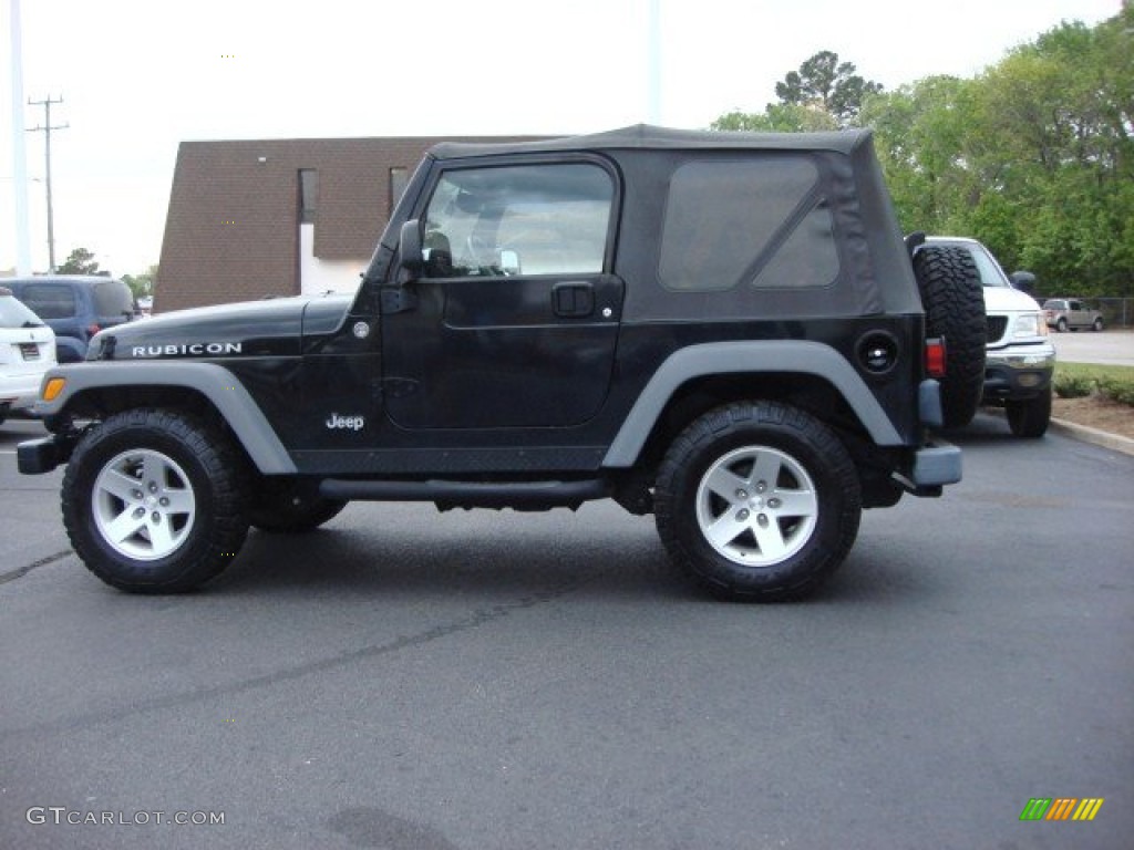 2005 Wrangler Rubicon 4x4 - Black / Dark Slate Gray photo #7