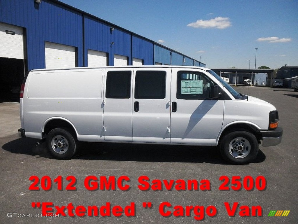 2012 Savana Van 2500 Extended Cargo - Summit White / Medium Pewter photo #1