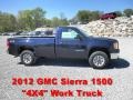 Midnight Blue Metallic 2012 GMC Sierra 1500 Regular Cab 4x4