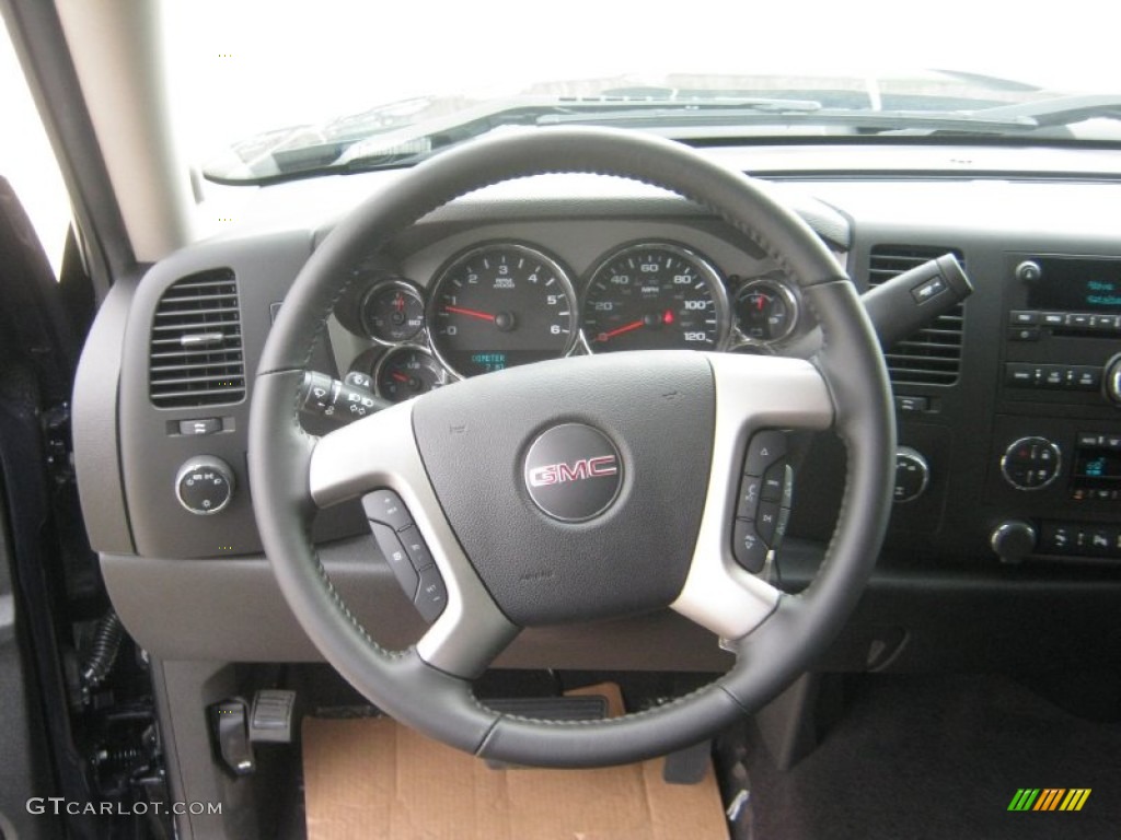 2012 Sierra 1500 SLE Crew Cab 4x4 - Midnight Blue Metallic / Ebony photo #10