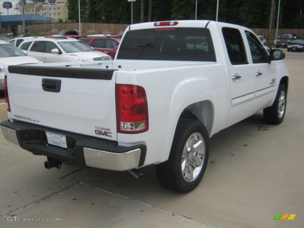 2012 Sierra 1500 SLE Crew Cab - Summit White / Ebony photo #5