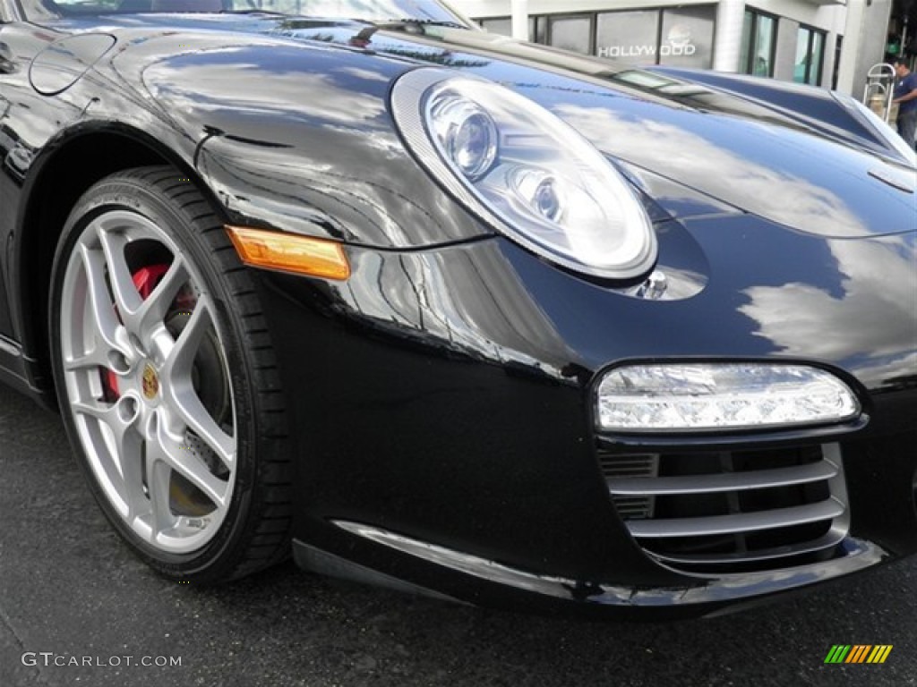 2009 911 Carrera 4S Cabriolet - Black / Carrera Red photo #2