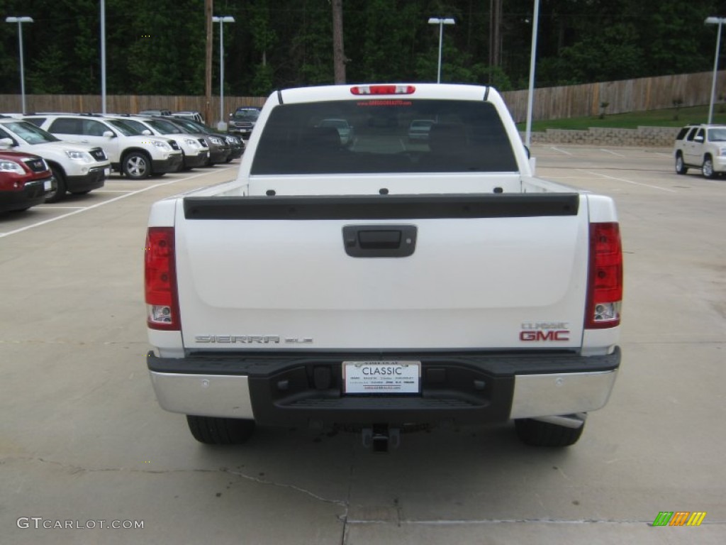 2012 Sierra 1500 SLE Crew Cab 4x4 - White Diamond Tricoat / Ebony photo #4