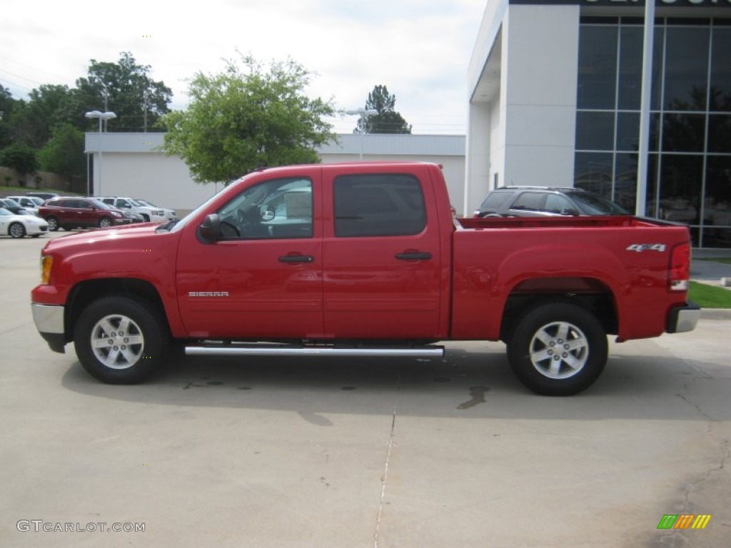 2012 Sierra 1500 SLE Crew Cab 4x4 - Fire Red / Ebony photo #2