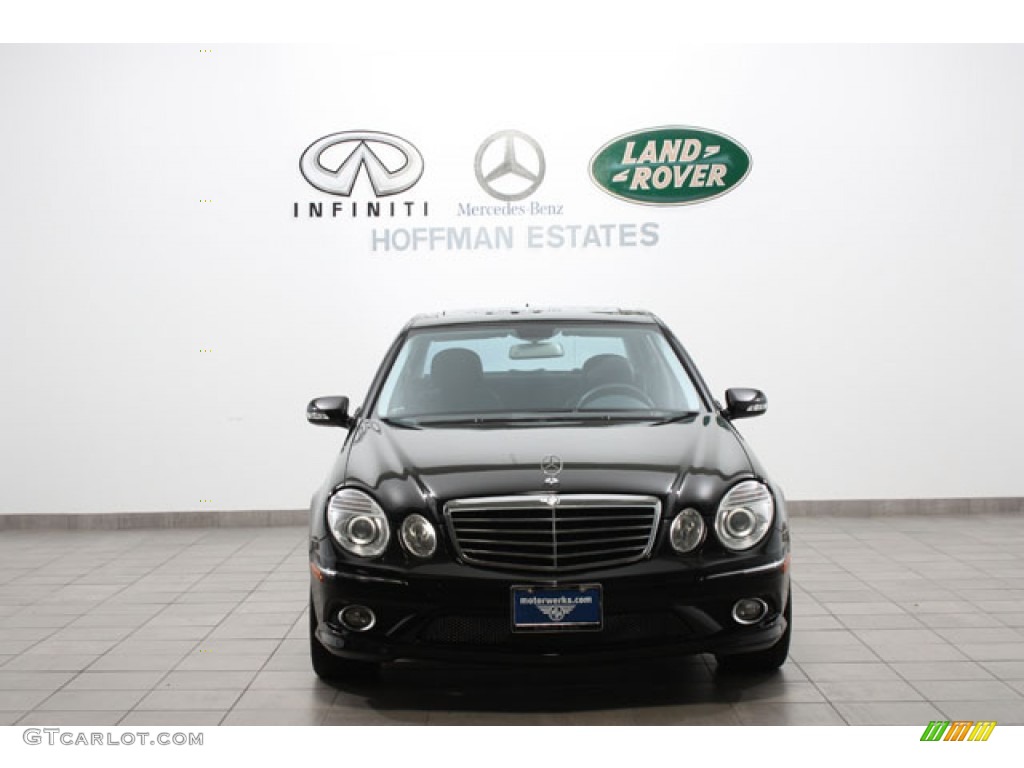 2009 E 350 4Matic Sedan - Black / Black photo #3