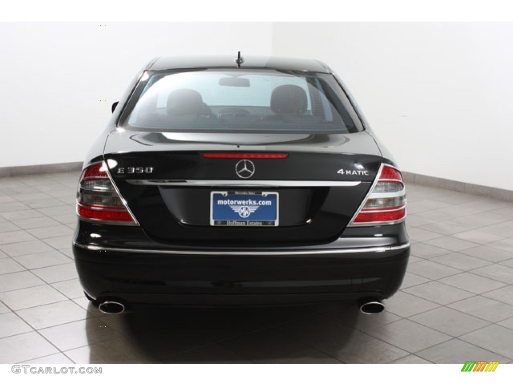 2009 E 350 4Matic Sedan - Black / Black photo #4