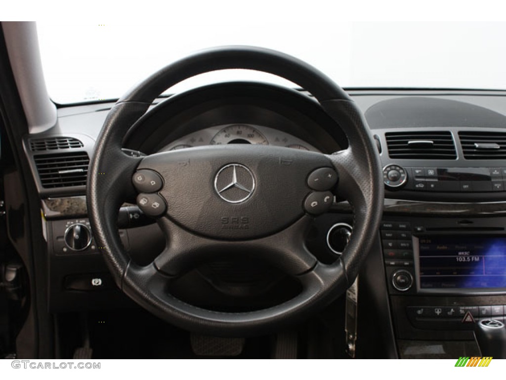 2009 E 350 4Matic Sedan - Black / Black photo #7