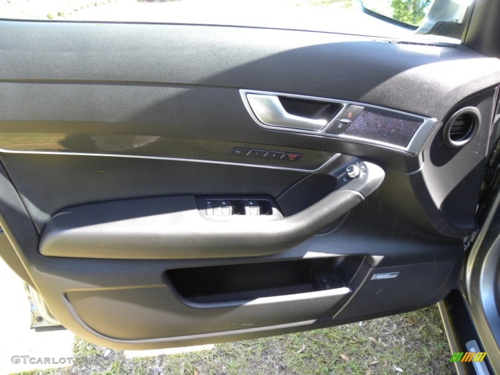 2010 Audi S6 5.2 quattro Sedan Black Door Panel Photo #63753542