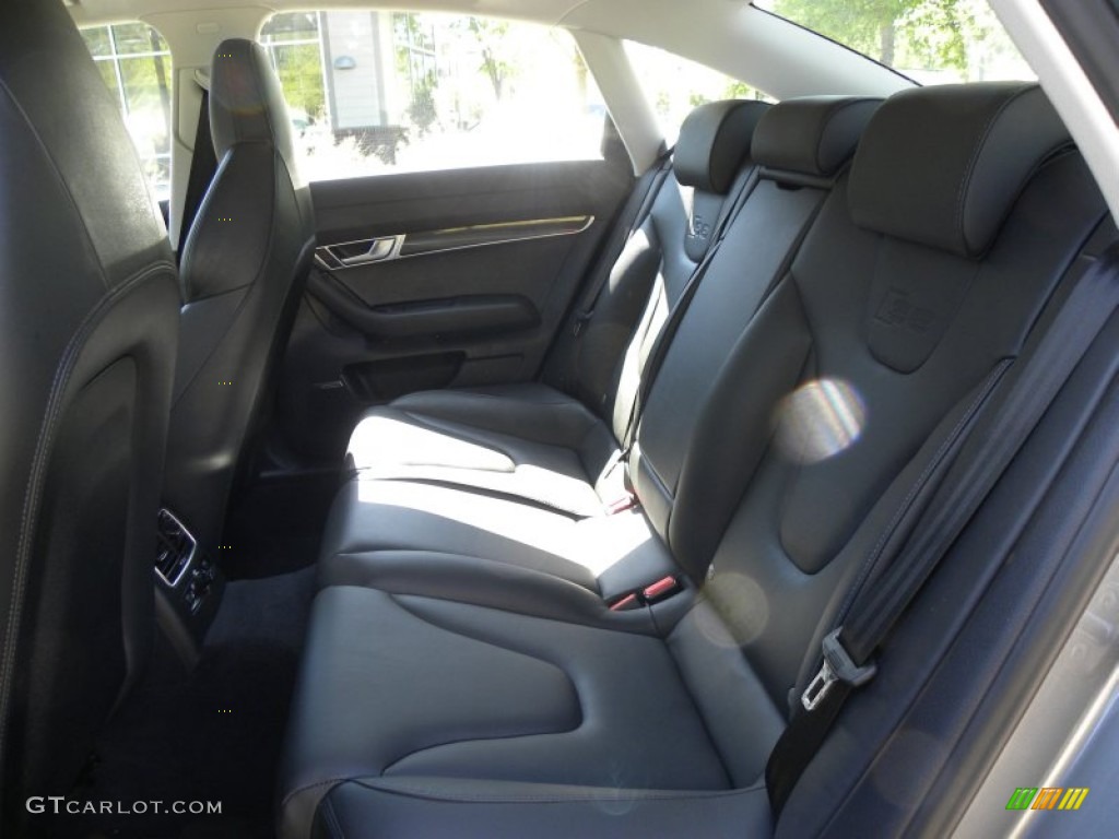 2010 Audi S6 5.2 quattro Sedan Rear Seat Photo #63753552