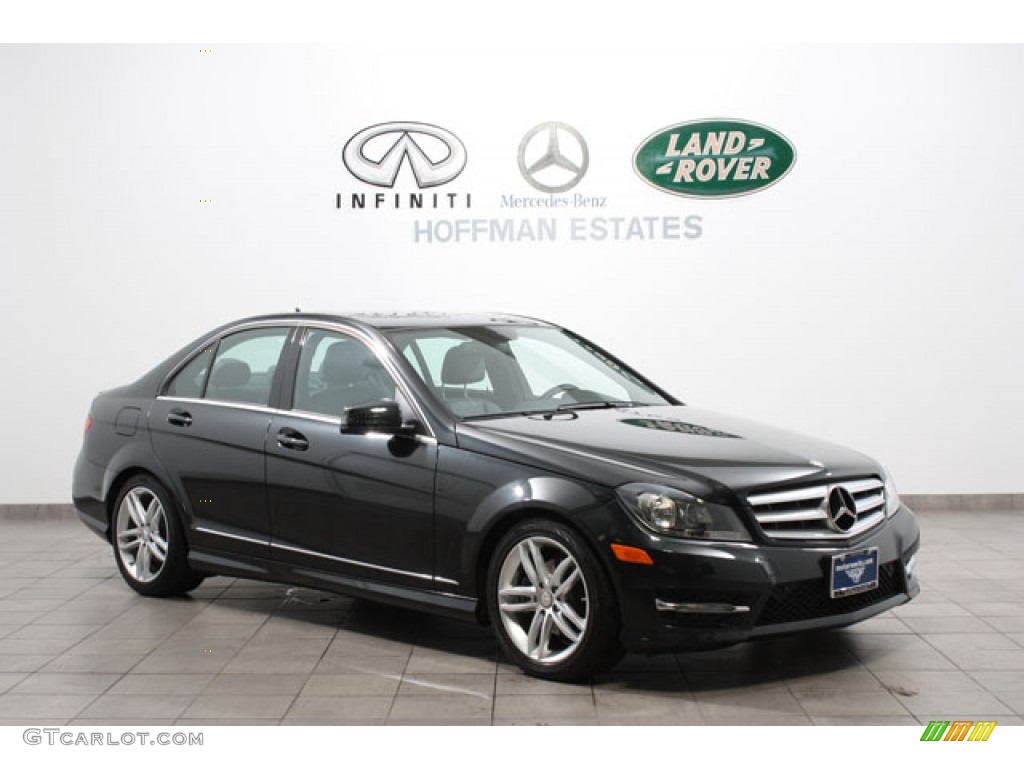 2012 C 300 Sport 4Matic - Magnetite Black Metallic / Black photo #1