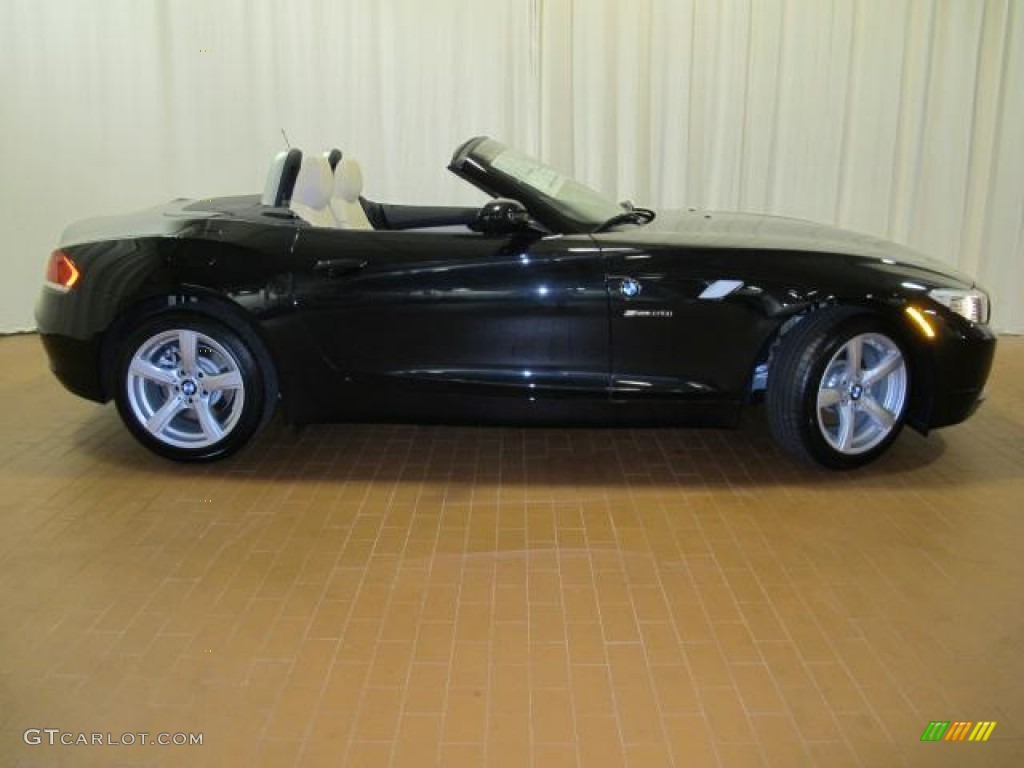 2012 Z4 sDrive28i - Black Sapphire Metallic / Beige photo #2