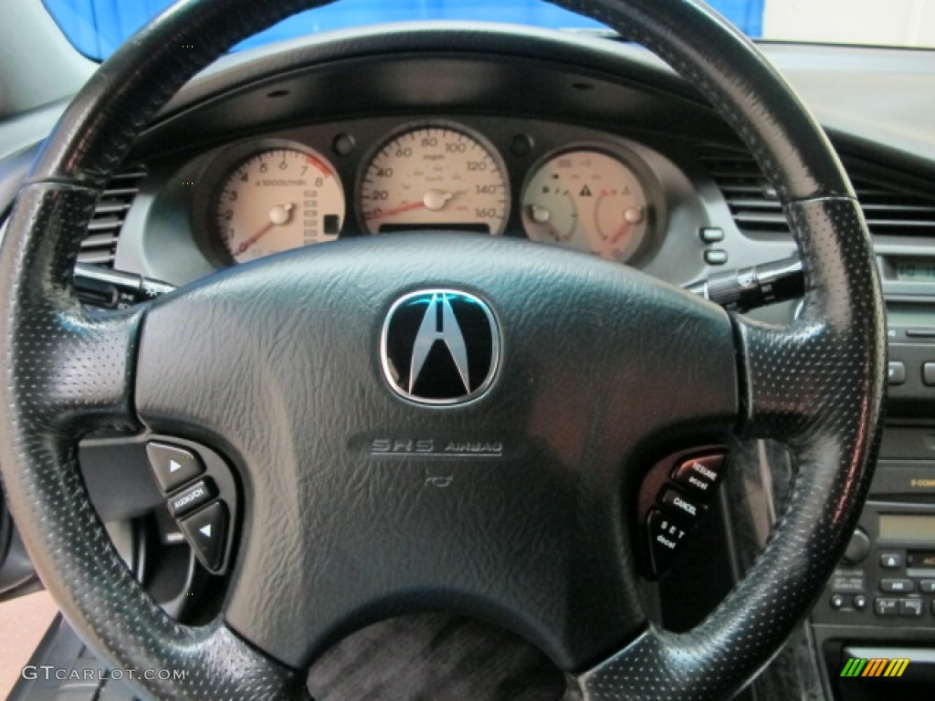 2003 Acura TL 3.2 Type S Ebony Steering Wheel Photo #63758883