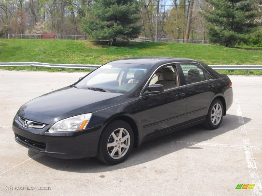 2004 Accord EX V6 Sedan - Nighthawk Black Pearl / Ivory photo #1