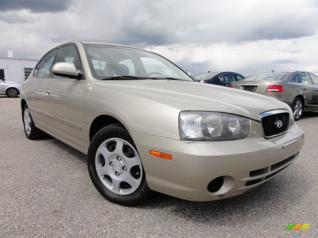 2001 Elantra GLS - Champagne / Beige photo #1