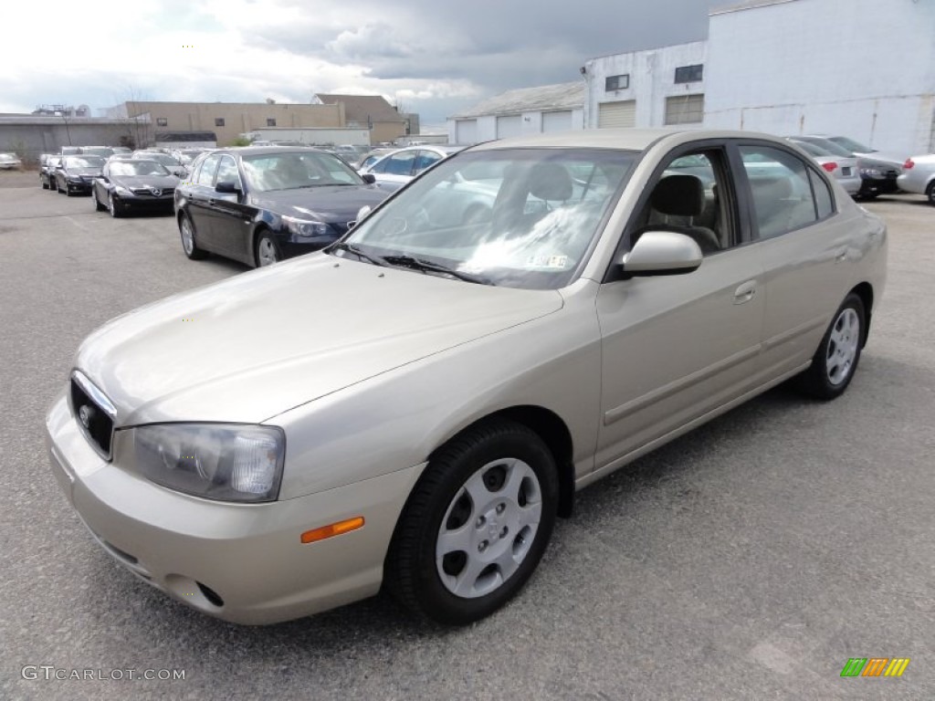 2001 Elantra GLS - Champagne / Beige photo #2