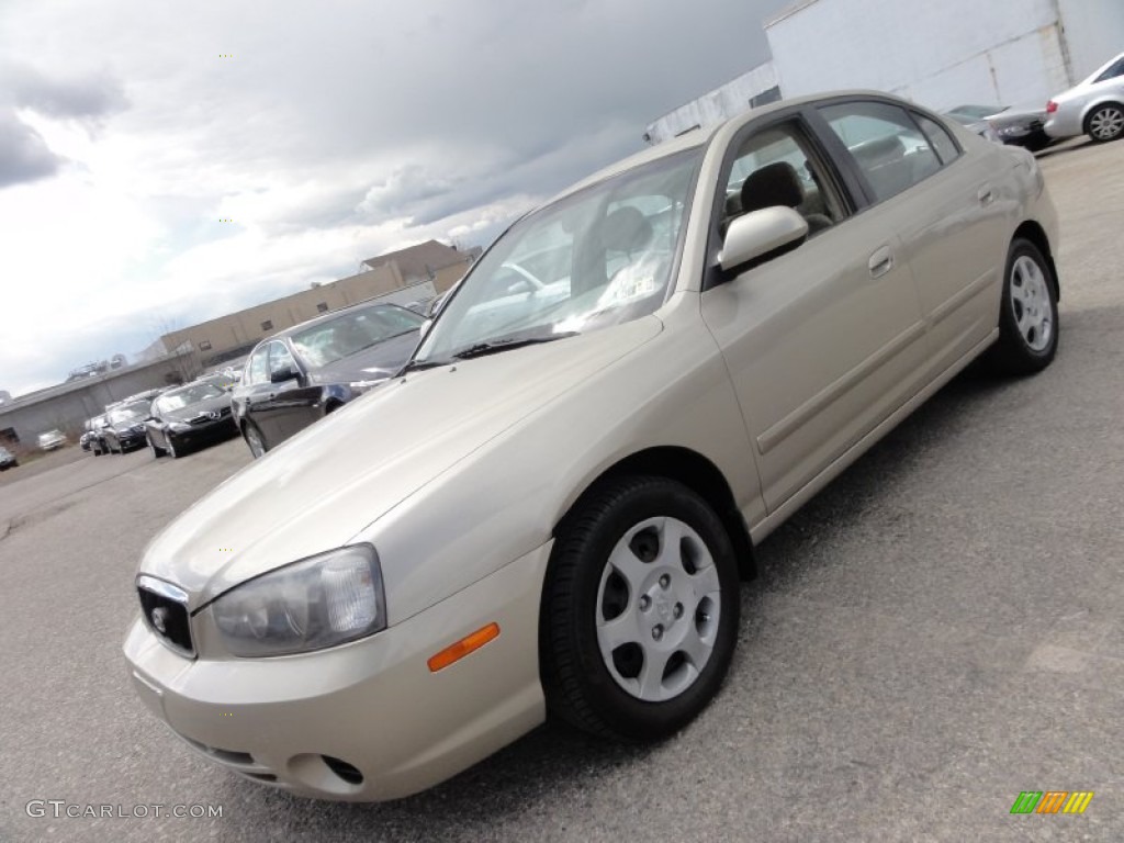 2001 Elantra GLS - Champagne / Beige photo #3
