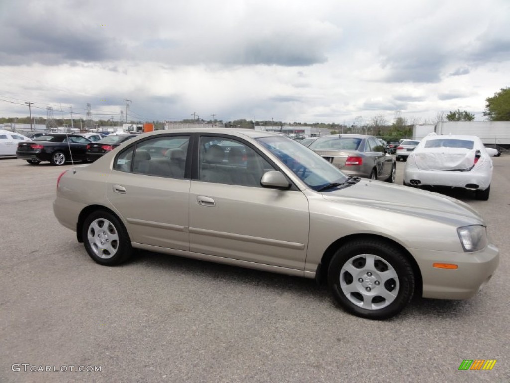 2001 Elantra GLS - Champagne / Beige photo #7