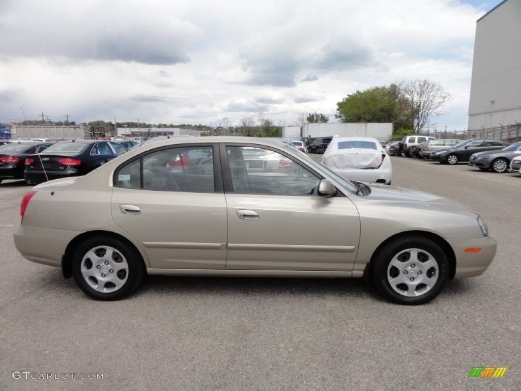 2001 Elantra GLS - Champagne / Beige photo #8