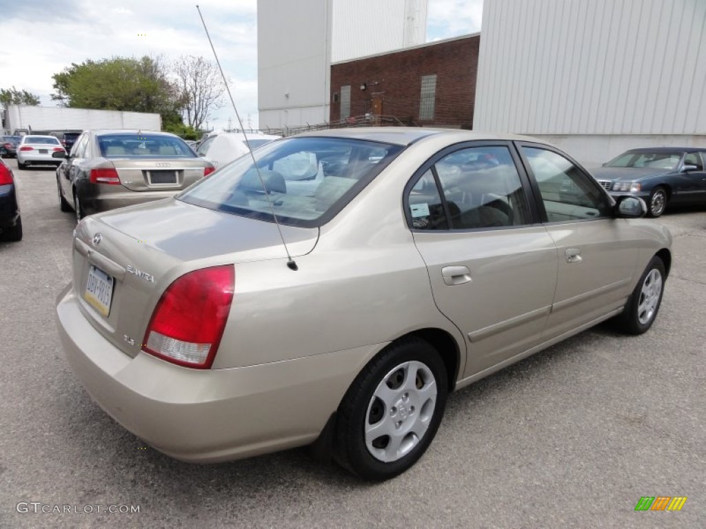 2001 Elantra GLS - Champagne / Beige photo #9