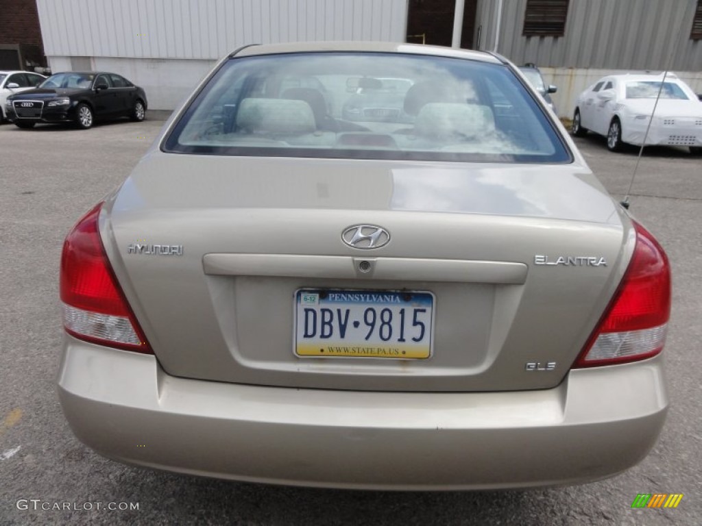 2001 Elantra GLS - Champagne / Beige photo #10