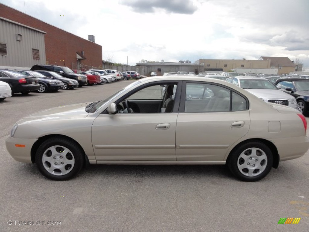 2001 Elantra GLS - Champagne / Beige photo #12