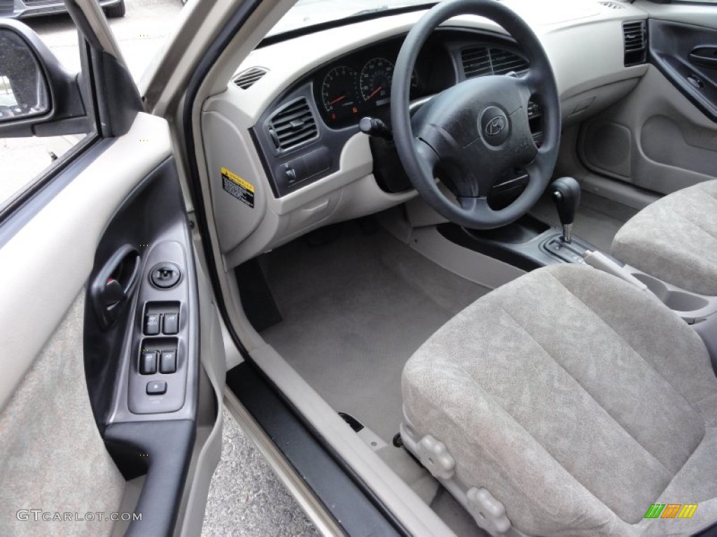 2001 Elantra GLS - Champagne / Beige photo #14