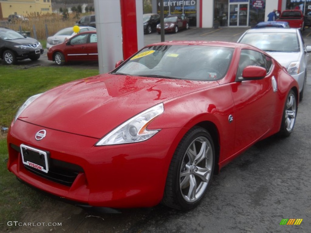 2011 370Z Coupe - Solid Red / Black photo #1